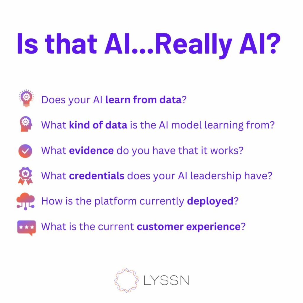 questions to ask when evaluating AI