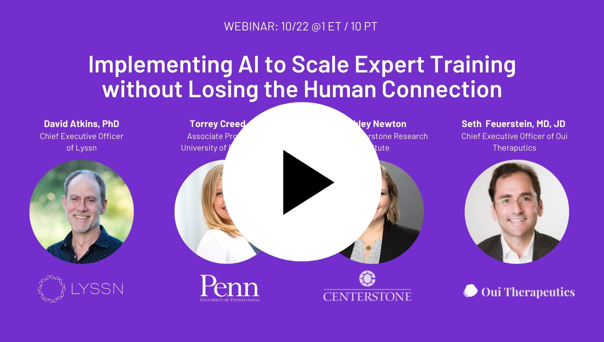 webinar recording- implementing ai to scale training